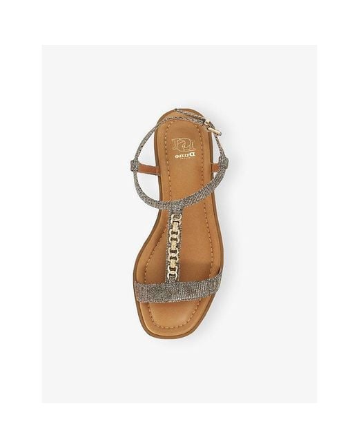 Dune Natural Lollipops Woven Sandals