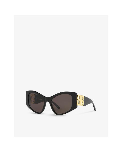 Balenciaga Black 6e000311 Bb0287s Cat Eye-frame Acetate Sunglasses