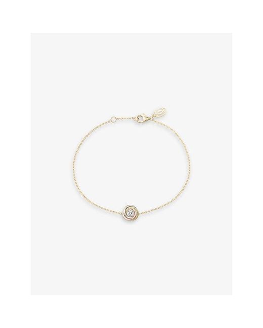 Cartier White Trinity 18Ct, Rose, - And 0.17Ct Brilliant-Cut Diamond Bracelet