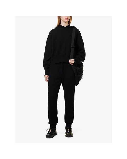 Canada Goose Black Holton Brand-patch Wool-blend Knitted Jumper