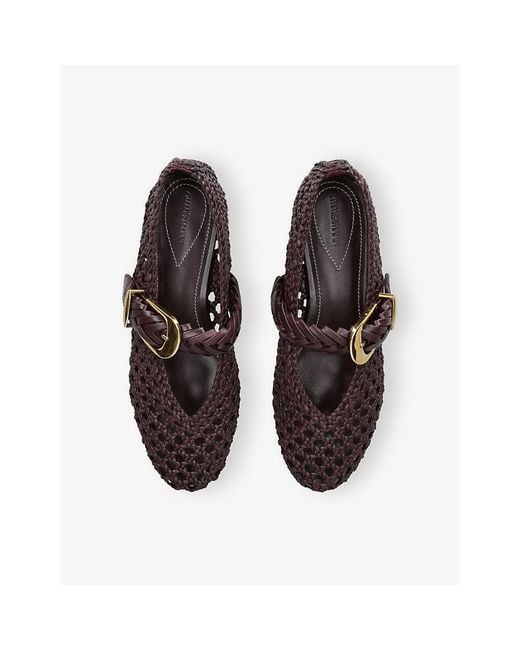 Zimmermann Brown Helix Ballerina Leather Flats