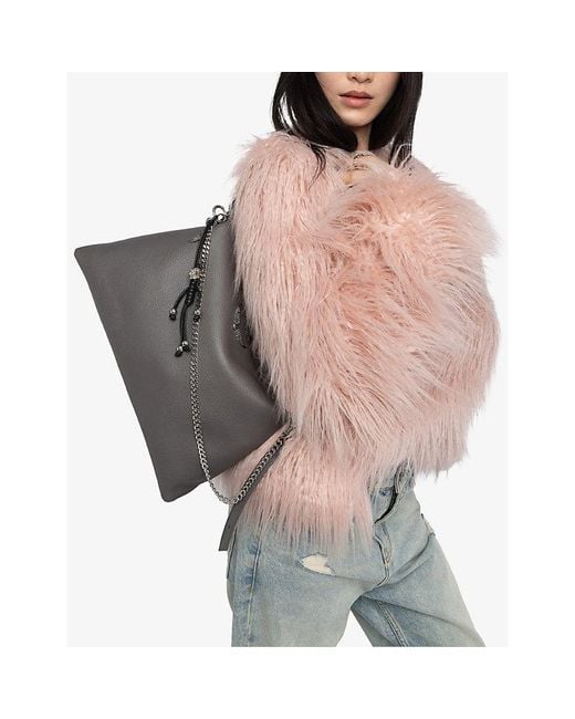 Zadig & Voltaire Black Jim Leather Shoulder Bag