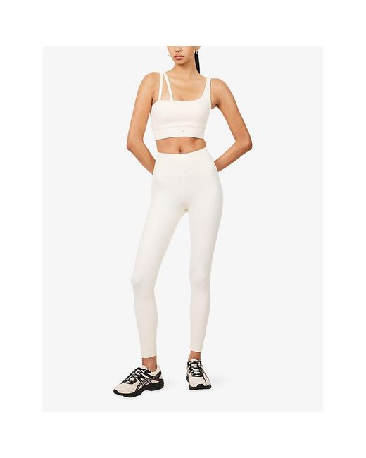 Now You Live White Glen Square-Neck Sports Bra