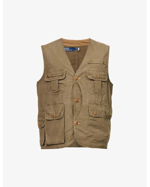 Polo Ralph Lauren Relaxedfit Pocketdetail Cotton Fishing Vest in