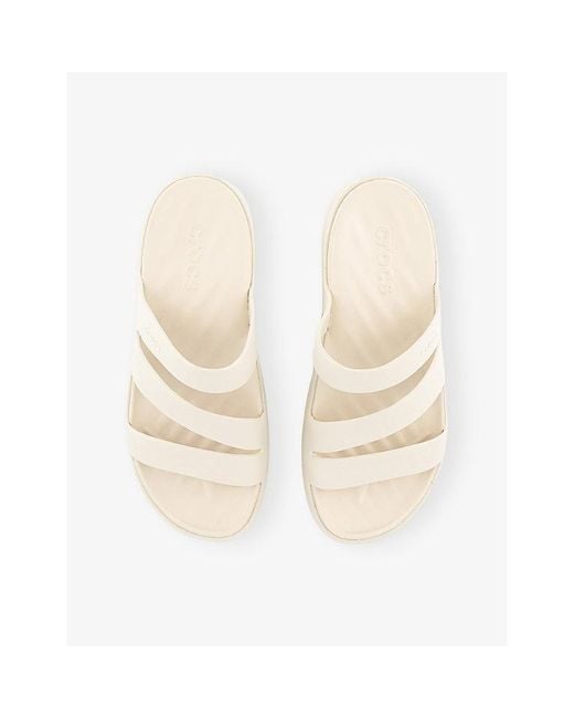 CROCSTM White Getaway Strappy Rubber Sandals