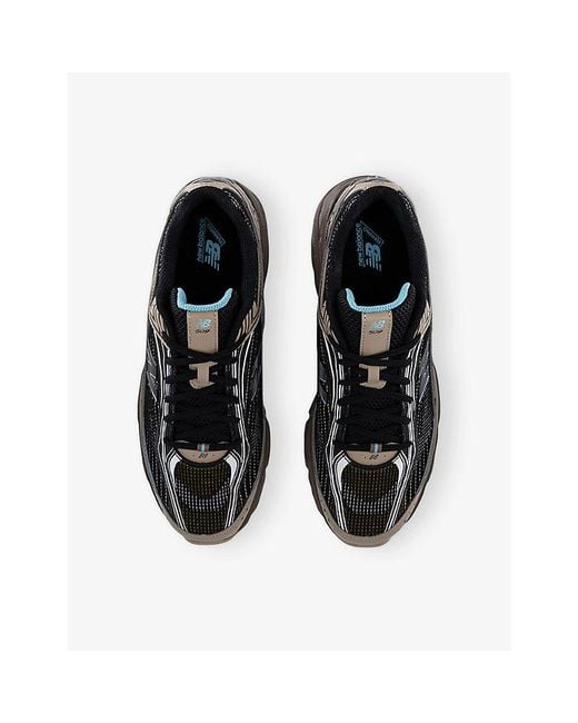 New Balance Black 509 Leather And Mesh Trainers for men