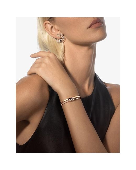 Messika Pink Move Romane 18Ct And 0.69Ct Diamond Bangle Bracelet
