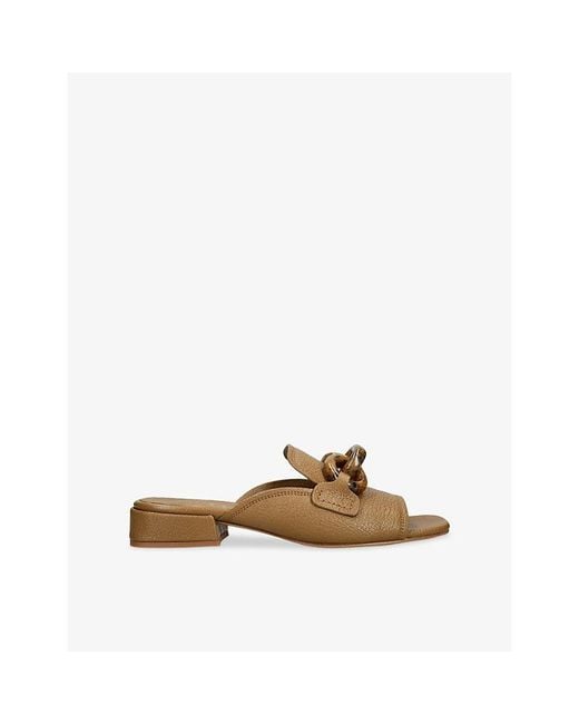 Pedro Garcia Natural Enna Leather Mules