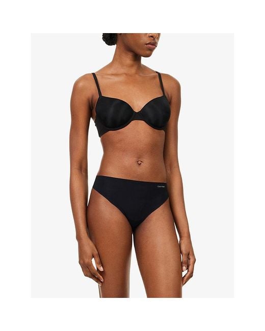 Calvin Klein Multicolor Invisibles Pack Of Three Jersey Thongs