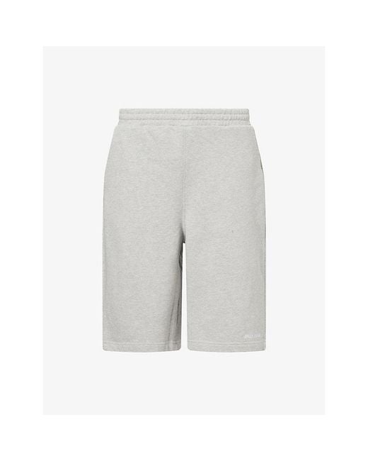 Daily Paper Gray Marl Relaxed Dias Cotton-Blend Jersey Shorts for men