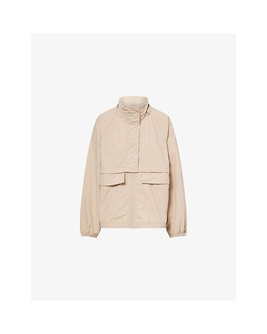 ADANOLA Natural Storm Flap Woven Rain Jacket