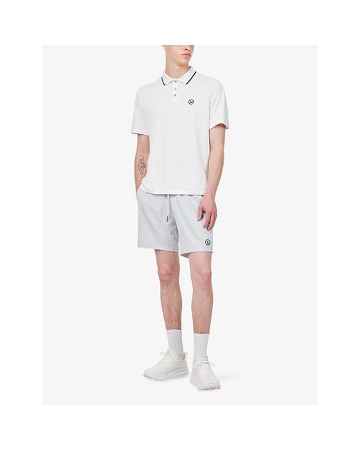 vuori White Gamepoint 2.0 Stretch-Woven Polo T-Shirt for men