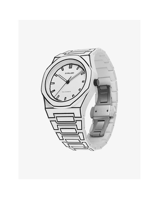 D1 Milano Metallic Polycarbon Sketch Polycarbonate Quartz Watch