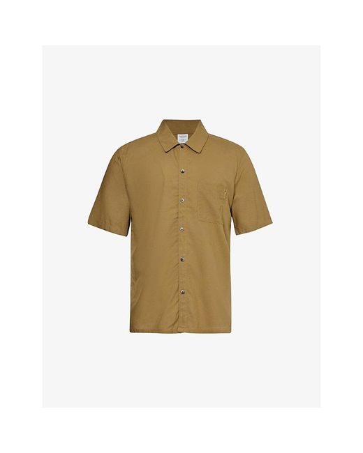Calvin Klein Green Brand-tab Relaxed-fit Woven Shirt X for men