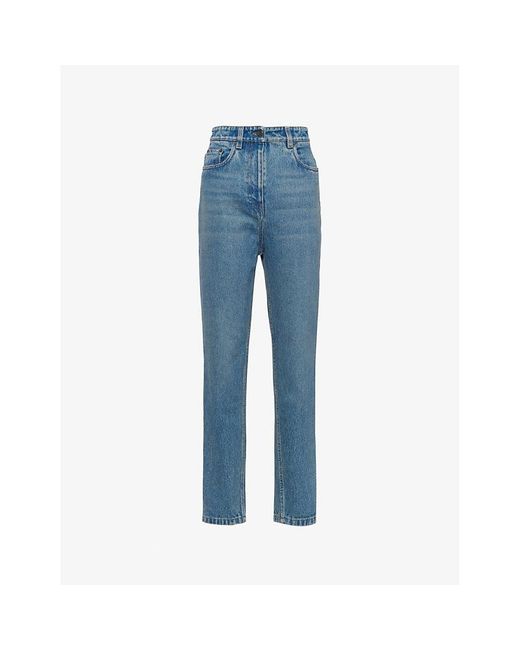 Prada Blue Five Pocket Regular-fit Straight-leg Jeans