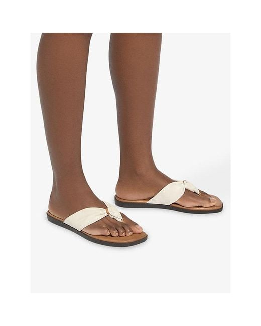 Dune Multicolor Looks Leather Sandals