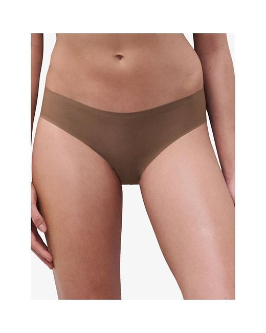Chantelle White Soft Stretch Seamless One-Size Brazilian Briefs