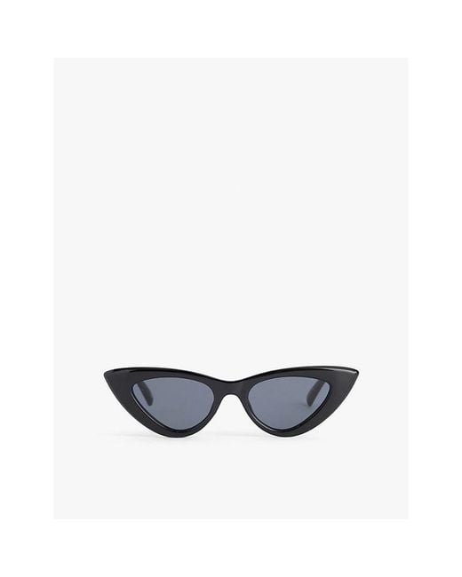 Le Specs Blue Hypnosis Cat Eye-Frame Plastic Sunglasses