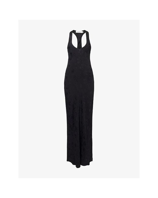Rat & Boa Black Evelina Racer-Back Woven Maxi Dress