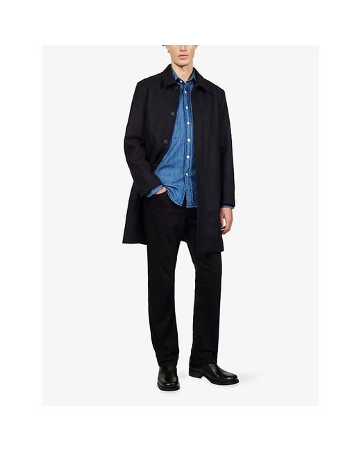 Vingt Quatre Black Hardy Straight-Fit Denim Jeans for men