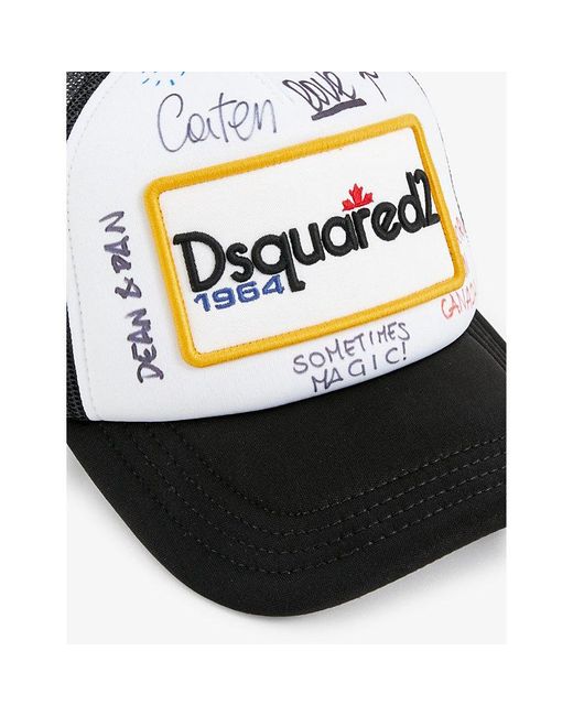 DSquared² Graphic-text Woven Trucker Cap for Men | Lyst
