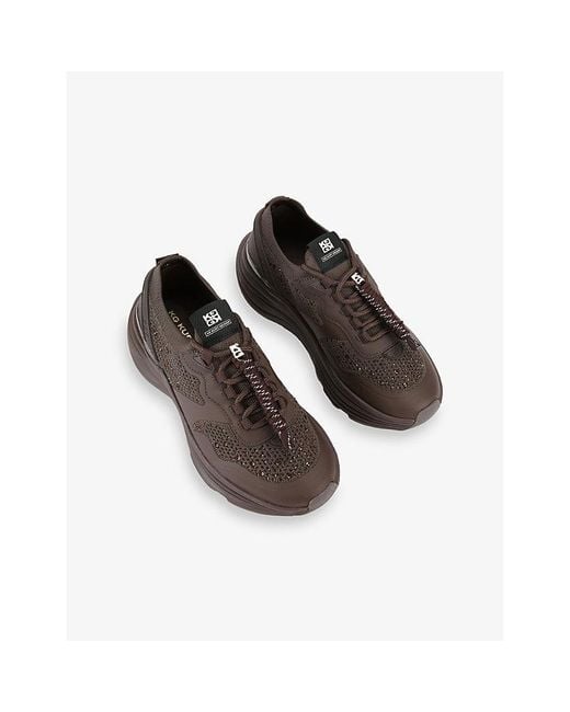 KG by Kurt Geiger Brown Lotta Gem Woven Trainers