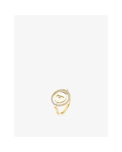 Messika Metallic Lucky Move 18Ct And 0.17Ct Diamond Ring
