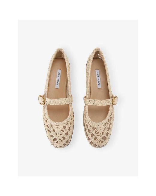 Steve Madden Natural Melody Raffia Ballet Flats