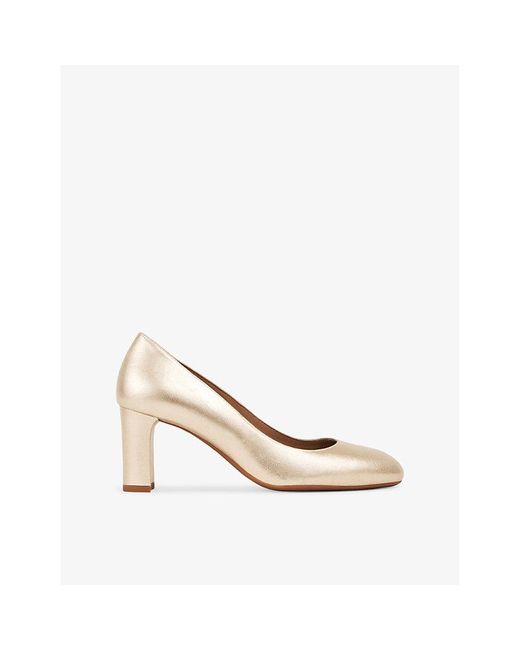 L.K.Bennett White Winola Metallic Suede Courts