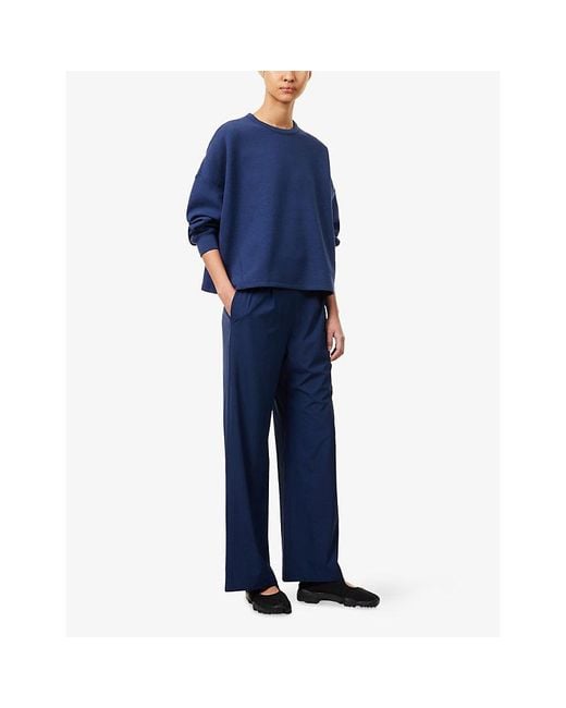 Nike Blue 24.7 Perfectstretch Dri-Fit Wide-Leg Woven Trousers