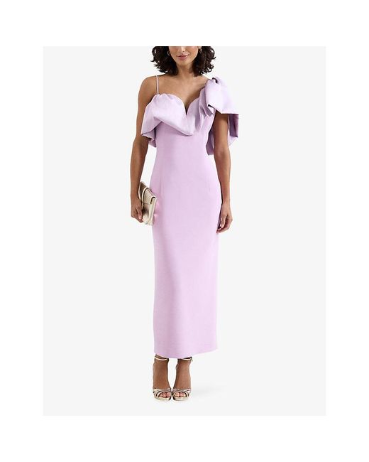 Phase Eight Purple X Goodwood Racecourse Onessa Woven Maxi Dress