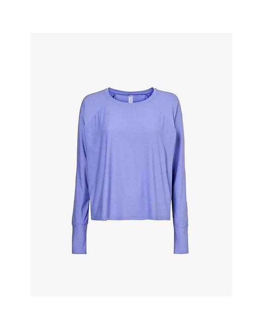 Beyond Yoga Blue Featherweight Daydreamer Stretch-woven Top X