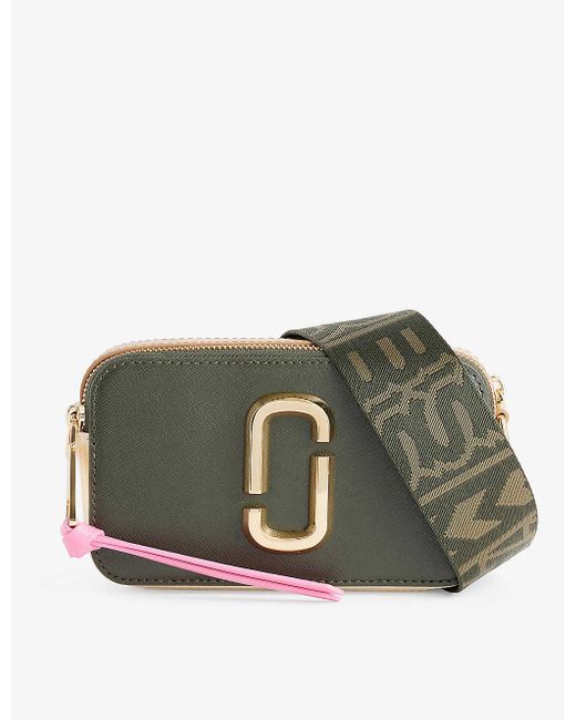 Marc Jacobs Green The Leather Snapshot Bag