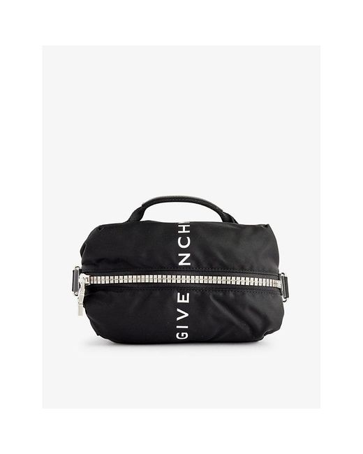 Givenchy Black G-zip Small Woven-blend Bum Bag for men