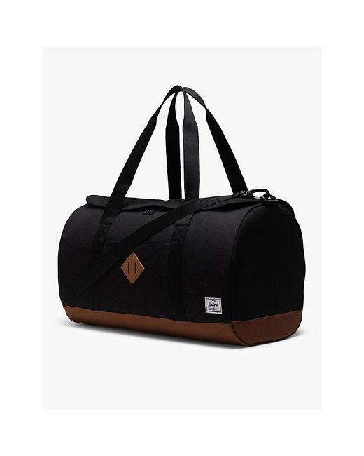 Herschel Supply Co. Black Heritage Recycled-polyester Duffle Bag