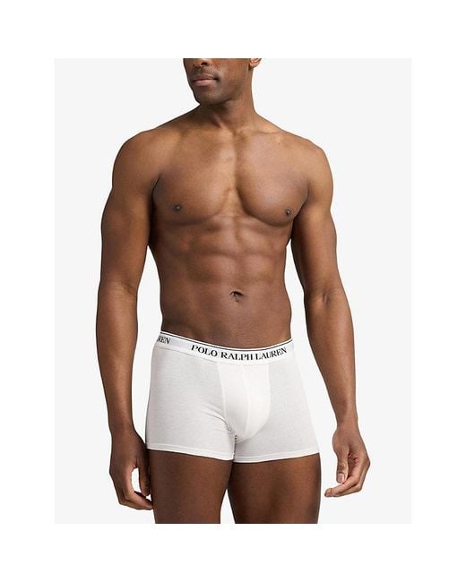 Polo Ralph Lauren Black Classic Pack Of Five Cotton-Jersey Trunks for men