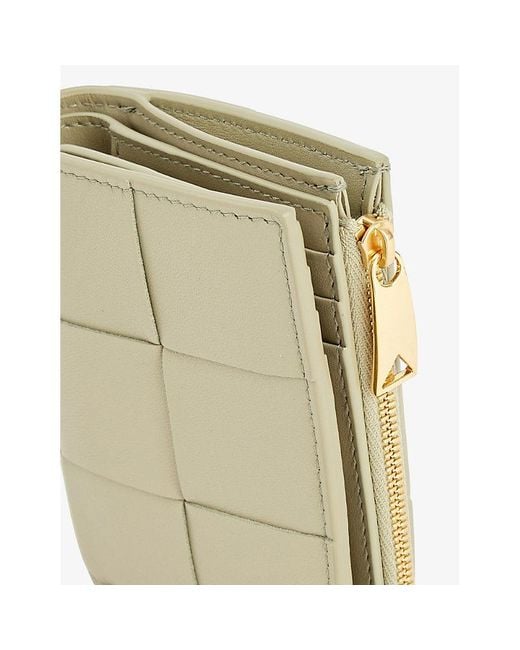 Bottega Veneta Natural Intrecciato Leather Wallet