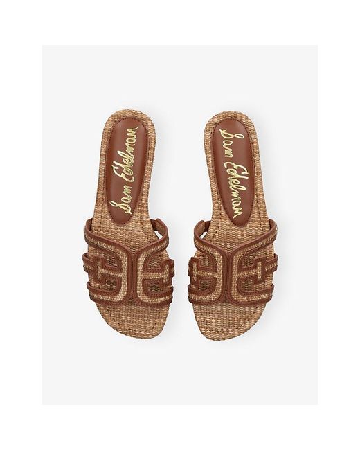 Sam Edelman Brown Bay Woven Sandals