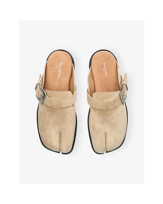 Maison Margiela Natural Tabi Suede Mules for men