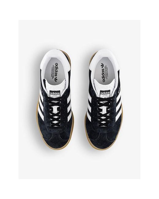 Adidas Multicolor Gazelle Bold Brand-Embellished Suede Low-Top Trainers