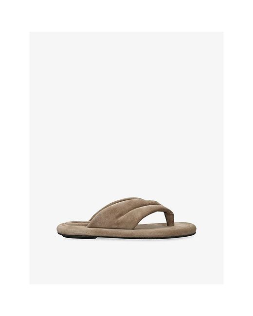 Officine Creative Brown Estens Suede Sandals