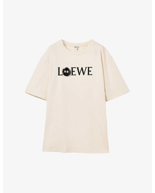 Loewe Natural X My Neighbor Totoro Dust Bunnies Stretch Cotton-blend T-shirt
