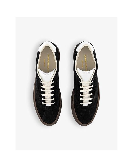 Common Projects Black Tennis 70 Number-print Suede Low-top Trainers for men