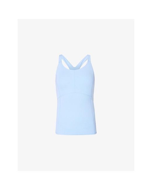 Sweaty Betty Blue All Day Three-Pocket Stretch-Woven Vest Top