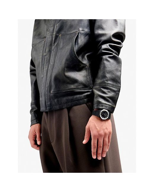 D1 Milano Black Polycarbon Moonglade Polycarbonate Quartz Watch