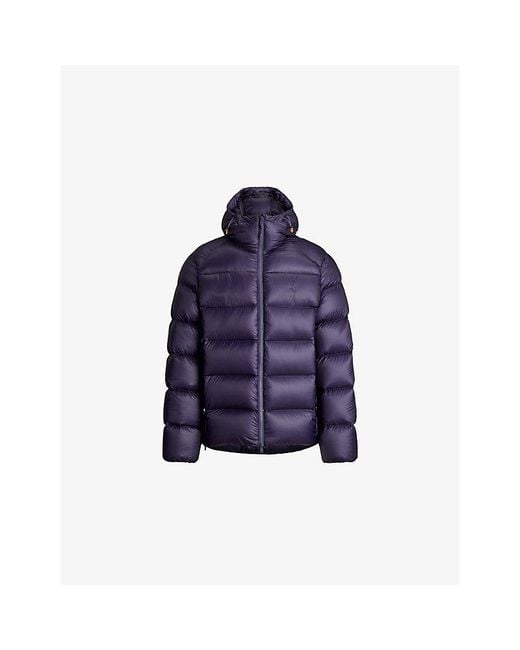 Polo Ralph Lauren Blue Hooded Shell Puffer Jacket for men