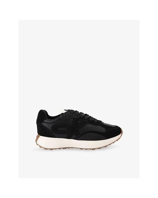 KG by Kurt Geiger Black Lettie Faux-Leather Trainers