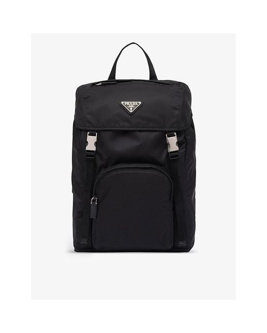 Prada Black Re-nylon Recycled-nylon Backpack
