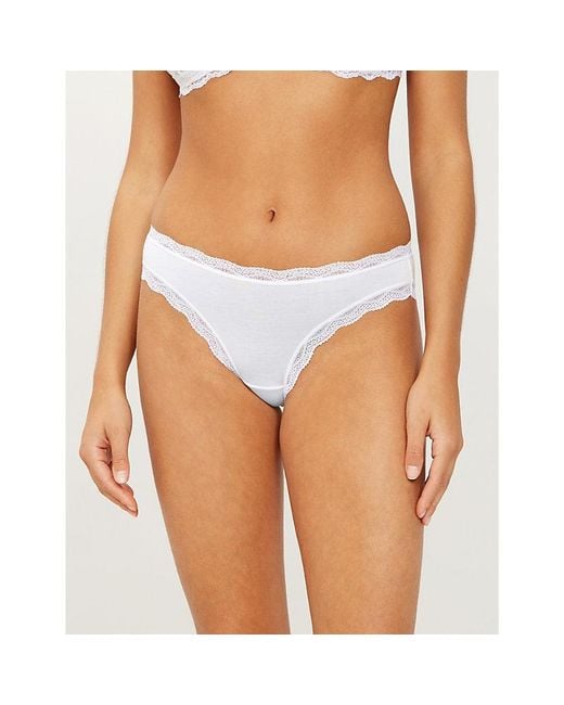 Stripe & Stare Blue Basics Stretch-Modal Briefs