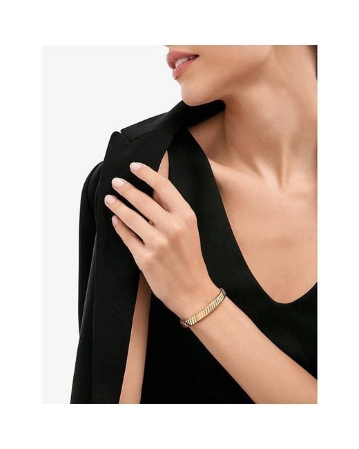 BVLGARI Metallic Tubogas 18Ct- - And Rose- Bracelet